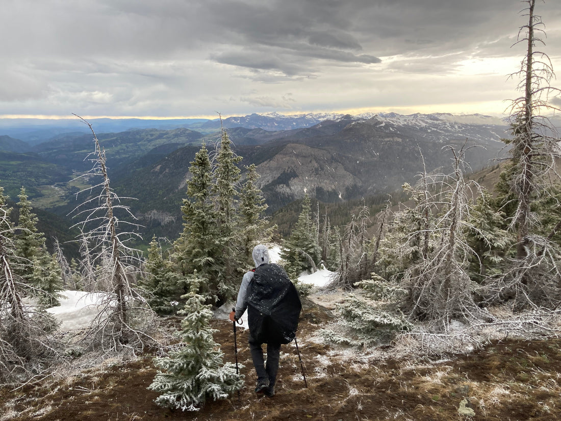 Backpacking in snow